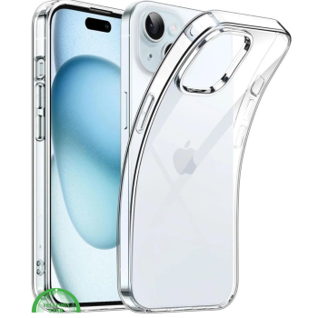 Transparant Hoesje voor iPhone 15 – Slank, Flexibel & Krasbestendig