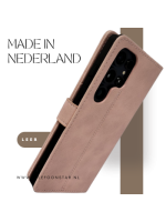 S25 Edge Lichtroze Boek Leer 100%