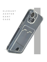 iPhone 15 Clear Case met Kaarthouder &ndash; Slank Design & Extra Functionaliteit