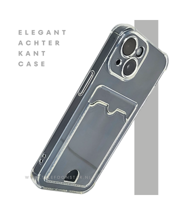 iPhone 15 Plus Clear Case met Kaarthouder – Slank Design & Extra Functionaliteit