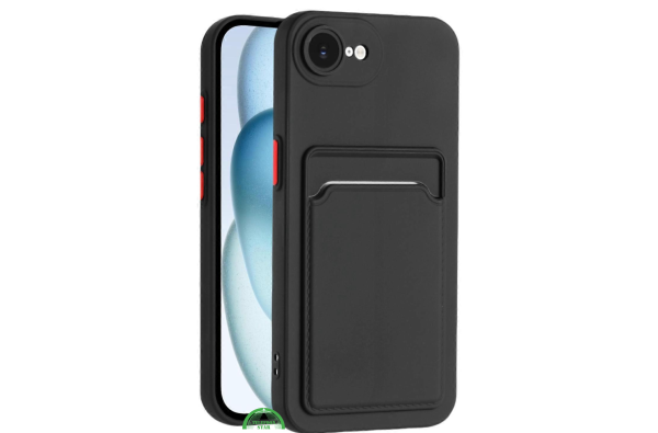 Transparant iPhone SE Hoesje met Pasjeshouder – Shockproof en Silicone