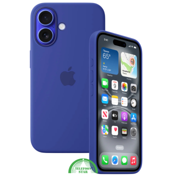 Hoesje voor iPhone 16 Siliconen – Koningsblauw | Slank, Stevig en Stijlvol