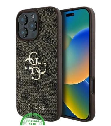 Hoesje voor iPhone 16 pro &ndash;Bruin| Elegant Design met Luxe Bescherming
