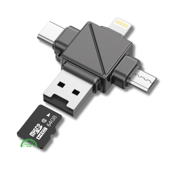 Crad Reader 4-in-1 Snel & Universeel Gegevens Lezen