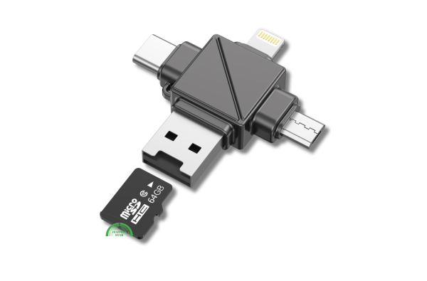 Crad Reader 4-in-1 Snel & Universeel Gegevens Lezen