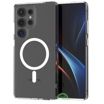 Transparant Hoesje voor Samsung S25 Ultra – MagSafe Ready & Schokbestendig