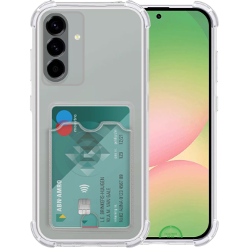Hoesje voor Galaxy A56 Transparant met Kaarthouder Praktisch, Slank & Schokbestendig
