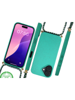 iPhone 16 Plus Hoesje met Koord Groen Duurzaam Trendy