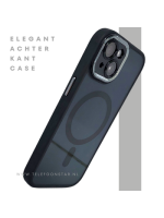 iPhone 15 Plus MagSafe Hoesje Zwart Transparant &ndash; Slank, Stijlvol en MagSafe-ready