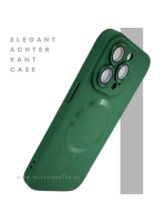 iPhone 15 Pro Groen Hoesje met Ringhouder &ndash; MagSafe & Kickstand | Telefoonstar.nl