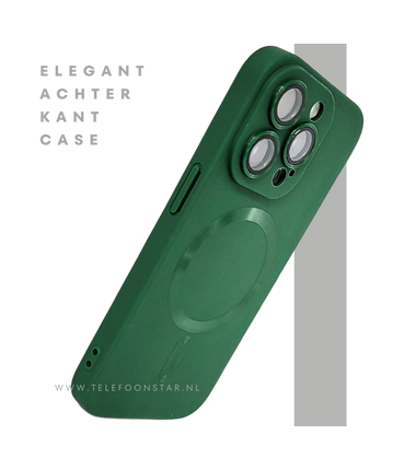 iPhone 15 Pro Groen Hoesje met Ringhouder – MagSafe & Kickstand | Telefoonstar.nl