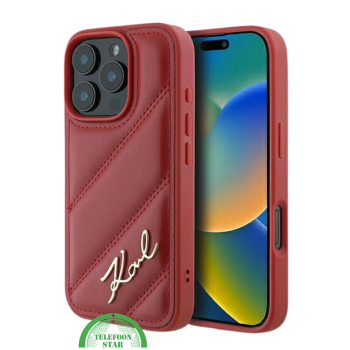 Hoesje voor iPhone 16 Pro Max Luxe Hoesje Rood – Stijlvolle Bescherming met Elegant Design