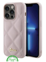 Hoesje voor iPhone 15 Pro &ndash; Lichtroze Elegantie en Bescherming