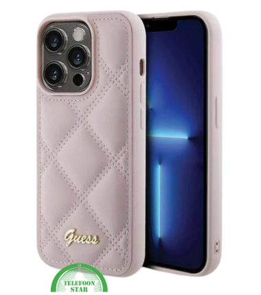 Hoesje voor iPhone 15 Pro &ndash; Lichtroze Elegantie en Bescherming