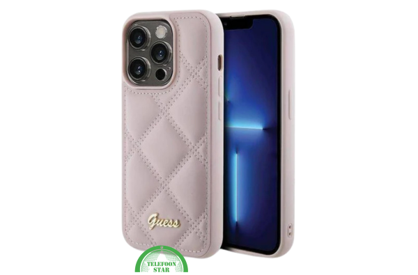 Hoesje voor iPhone 15 Pro – Lichtroze Elegantie en Bescherming