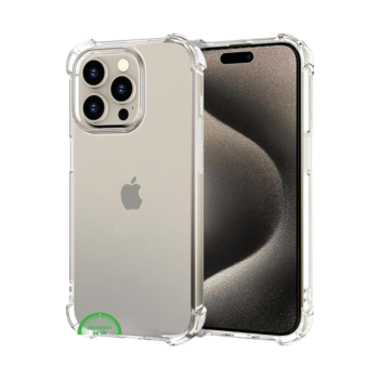 Transparant Antishock Hoesje voor iPhone 16 pro &ndash; Silicone, Flexibel, Helder & Extra Sterk | Telefoonstar