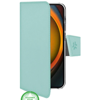 iPhone 16 Bookcase Hoesje – Mintgroen | Stijlvolle Bescherming met Magnetische Sluiting