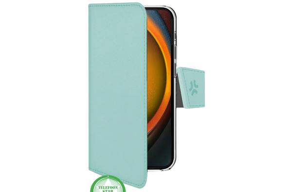 iPhone 16 Bookcase Hoesje – Mintgroen | Stijlvolle Bescherming met Magnetische Sluiting