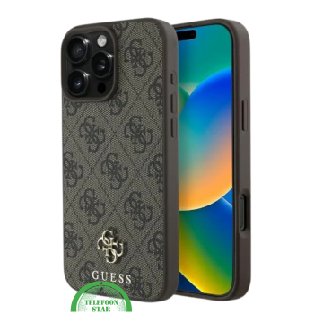 iPhone 16 Pro Max Hoesje – Bruin Glitter Luxe Edition