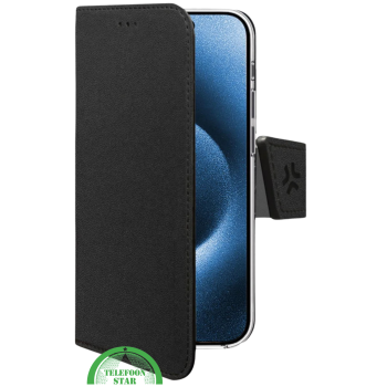Hoesje voor iPhone 16 Pro Max – Zwarte Luxe Bookcase met Magnetische Sluiting