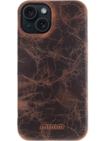 iPhone 15 100% Leer hoesje | Lederen Backcover | Minimalistisch | Bruin