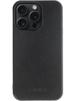 iPhone 15 Pro Max 100% Leer hoesje | Lederen Backcover | Minimalistisch | Zwart