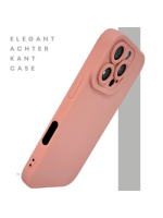 iPhone 16 Pro Perzik Hoesje &ndash; Mat Design met Verhoogde Camerabescherming