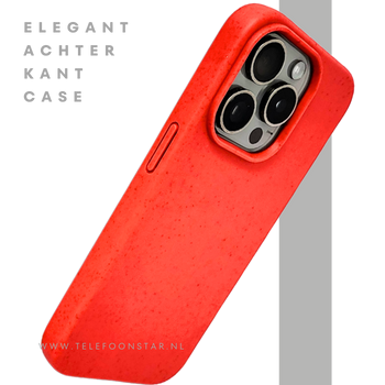 Rood iPhone 15 Pro Hoesje – Minimalistisch, Slank & Opvallend | Telefoonstar.nl