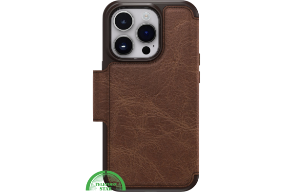 Donker bruin Bookcase Hoesje iPhone 14 Pro Max