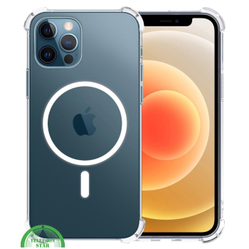 Hoesje voor iPhone 12 Pro Transparant MagSafe, Slank, Sterk & Magnetisch