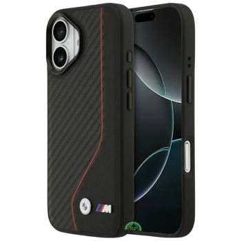 Hoesje iPhone 17 Zwart Carbon Racing Grip Case Sterke Slank