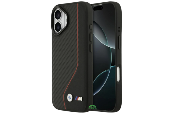 Hoesje iPhone 17 Zwart Carbon Racing Grip Case Sterke Slank