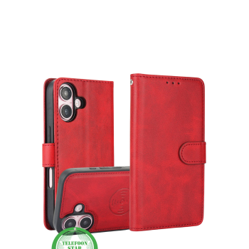 iPhone 16 Bookcase Hoesje – Mintgroen | Stijlvolle Bescherming met Magnetische Sluiting