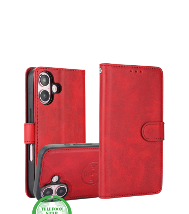 iPhone 16 Bookcase Hoesje &ndash; Mintgroen | Stijlvolle Bescherming met Magnetische Sluiting