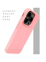 Lichtroze iPhone 15 Pro Hoesje &ndash; Zachte Siliconen Bescherming | Telefoonstar.nl