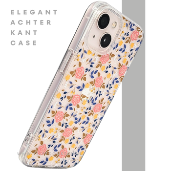 RoseLeaf Soft Case – iPhone 13 / 14 Bloemen Hoesje met Rozen | Telefoonstar.nl