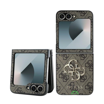 Hoesje voor Samsung Z Flip 7 FE Bruin Guess slank en lichtgewich