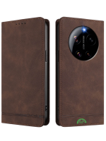Hoesje voor Xiaomi 17 Ultra Bookcase BruinMagnetische sluiting