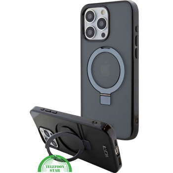 donkergrijze iPhone 16 Pro hoesje met magnetische ringhouder