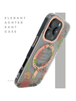 8iPhone 16 Pro Transparant Hoesje Met Bloemenprint En Elegante Tekstdecoratie