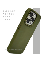 Donkergroen iPhone 15 Pro Max Hoesje Natuurlijke Bescherming & Minimalistisch Design | Telefoonstar.nl