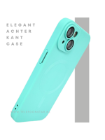 AquaMag Pro Case &ndash; Turquoise MagSafe Hoesje iPhone 13 / 14 | Telefoonstar.nl