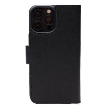 Zwart Wallet Hoesje iPhone 13 Pro – Leerlook & Kaartvakken | Telefoonstar  