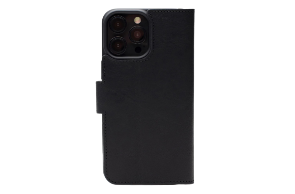 Zwart Wallet Hoesje iPhone 13 Pro – Leerlook & Kaartvakken | Telefoonstar  