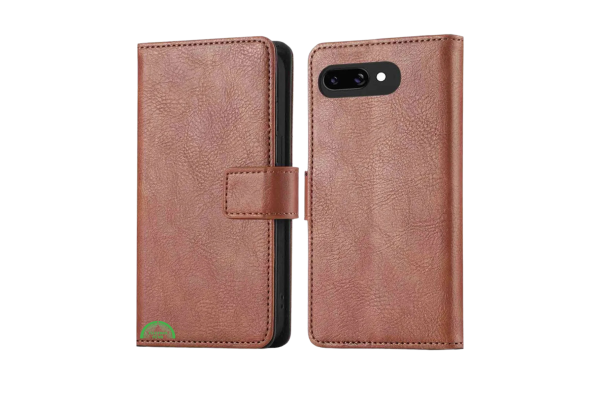 Google Pixel 10a Bookcase Hoesje Bruin Leren Look Met Pasjeshouder