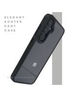 Samsung Galaxy A25 Hoesje doorzichtig zwarte randen Bescherming