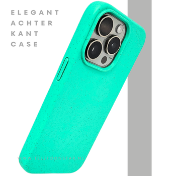 Turquoise iPhone 15 Pro Hoesje – Fris Kleurrijk & Beschermend | Telefoonstar.nl