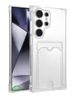 Transparant Hoesje voor Samsung S23 Ultra met Kaartvak, Praktisch, Slank & Shockproof