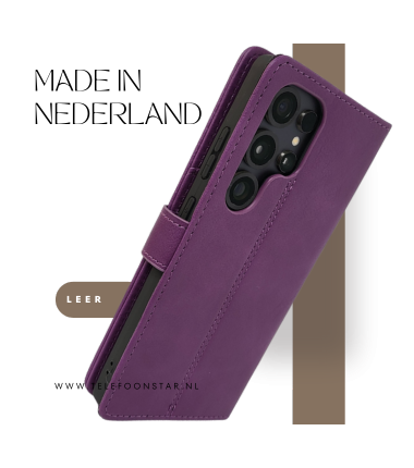 Boek Hoesje diep paars voor S25 Edge