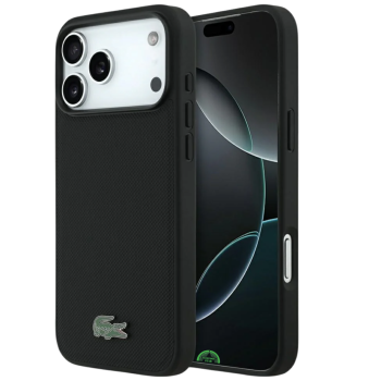 Hoesje voor iPhone 17 Pro Carbon Grip Shield Case &ndash; Zwart Soft Touch